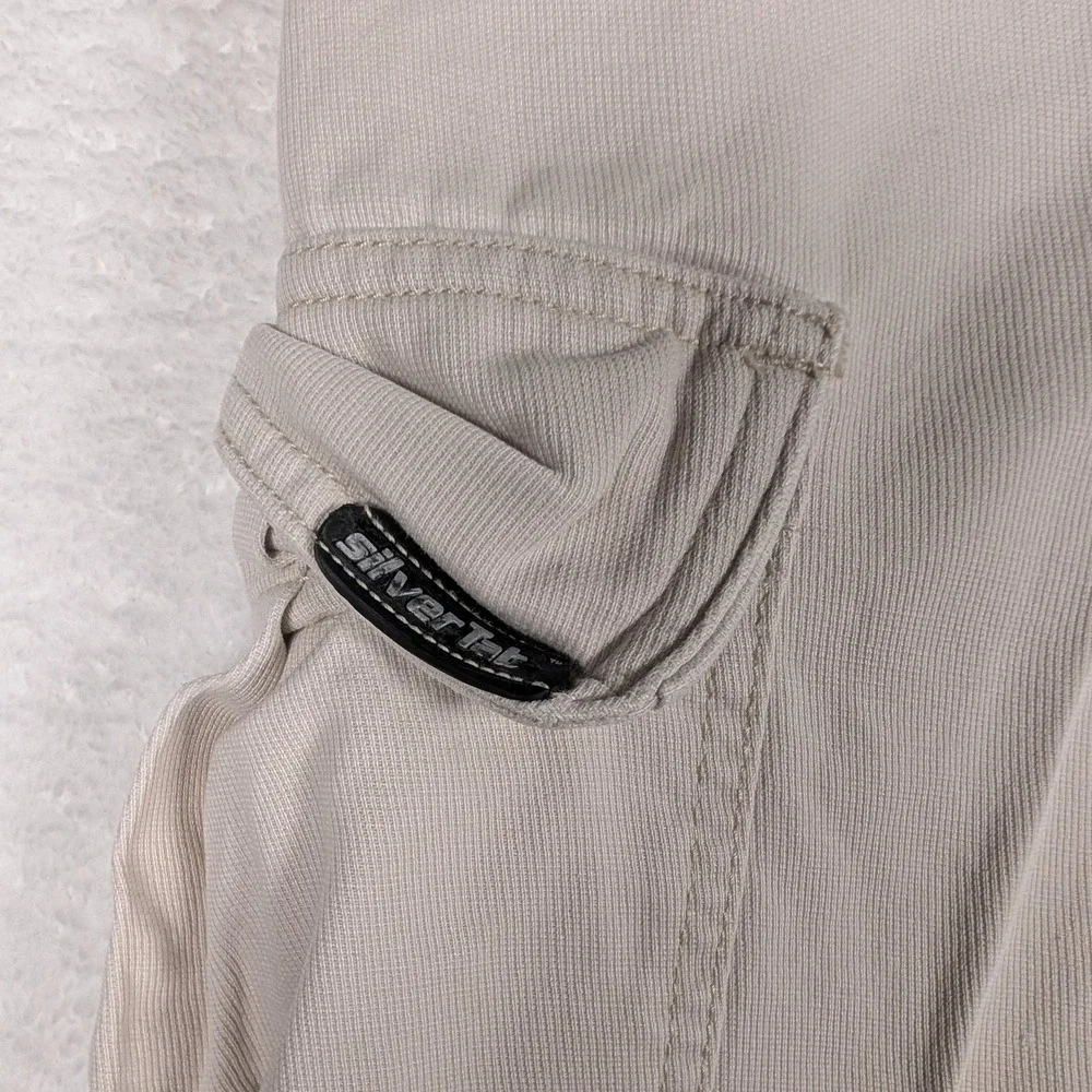 Vintage Levi's Silvertab Cargo Pants Mens 36x34 Khaki Baggy Wide Leg Skater‎ Y2K